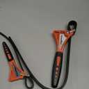 ValueMax 2-piece Strap Wrench Set, Adjustable Oil Filter Wrench with Max Diameter 4" (Small) and 6"(Large) for Shower Head Water Filter, Jar Opener Set (Orange)