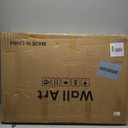 Large 3D Textured Framed Neutral Abstract Wall Art for Living Room, 3 Piece Modern Artwork for Walls, Minimalist White and Brown Geometric Wall Paintings for Hallway, Stair, Office Wall Decor 24x36 In (Bold Reliefs)