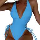 SKAYS One Piece Swimsuit Women,Bathing Suit for Women,One Piece Swimsuit Women Tummy Control,Womens One Piece Swimsuits (Large, Blue)