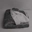 Bedsure GentleSoft Sherpa Fleece Blankets King Size for Bed - Thick and Warm Throw for Women and Men, Soft Fuzzy Plush King Blanket for Winter, Grey, 108x90 Inches