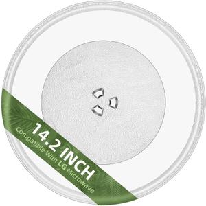 14" Microwave Glass Plate for LG Microwave Plate MJS47373301, MJS47373302, MJS47373303, MJS47373304 Compatible With LG Microwave Plate Replacement