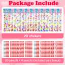 2 x OHOME Valentines Day Gifts for Kids - 44 PCS Stationery Set for School Classroom Exchange - Valentines Day Party Favors for Toddler | Valentines Crafts Treats Games,Includes Pencils,Heart Stickers