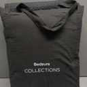 Bedsure Cotton Duvet Cover Set - 100% Cotton Waffle Weave Charcoal Duvet Cover Oversized King Size, GentleSoft and Breathable Bedding Set for All Season, 3 Pieces, 120"x98"