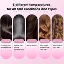 VAGARY Instant Heating Curling Iron for Long Hair, 1 Inch Hair Curling Wands with Infrared Hair Care, 10S Fast Heating, 110V-240V Dual Voltage Hair Curler with Temperature Control