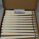 Homemory 24 Pcs Flameless Taper Candles with Remote Timer Dimmer, 11 inches Ivory Candlesticks Battery Operated, Plastic LED Taper Candles with Flickering Flame for Halloween Christmas Church Wedding