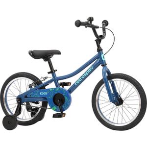 Retrospec Koda Plus Kids Bike for Boys & Girls Ages 4-6 Years - 16" Children's Bicycle, Adjustable Seat & Handlebars (Blue Bolt)