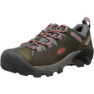 KEEN Women's Targhee 2 Low Height Waterproof Hiking Shoes, Magnet/Coral, 10 US