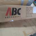 ABCCANOPY 8x5 Pop Up BBQ Grill Gazebo with Lights & Sidewall, Dark Gray
