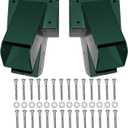 Jungle Gym Kingdom 2 Pack Swing Set Brackets  Premium, Heavy Duty, Steel A-Frame Bracket w/ Hardware - Includes Wood Screws & Washers