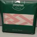 OTOSTAR Set of 4 Waterproof Throw Pillow Covers 18x18 Inch Farmhouse Geometric Square Pillow Cases for Couch Patio Furniture Balcony Garden Outdoor Decoration（Geometry40-Pink）Pack of 2