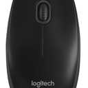 Logitech B100 Optical USB Mouse - Scroll Wheel - 3 Button - Symmetrical, Plug and Play Mouse Works with Chromebook, Windows, macOS and Linux 910-001439 