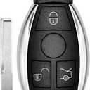 Vurkcy Key Fob Replacement for 1997-2014 Mercedes Benz C CL E GL ML R S Class/ 97-14 Sprinter 300 SL Series Car Keyless Entry Remote Control, IYZ3312 IYZDC, 4 Buttons