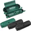 DEWENWILS [4 Pack] Outdoor Extension Cord Safety Cover, Weatherproof Electrical Connection Box, Adjustable Compartment for AWG 12/14/16 Cords, Protect Holiday Decoration Lights and Plugs, Black+Green