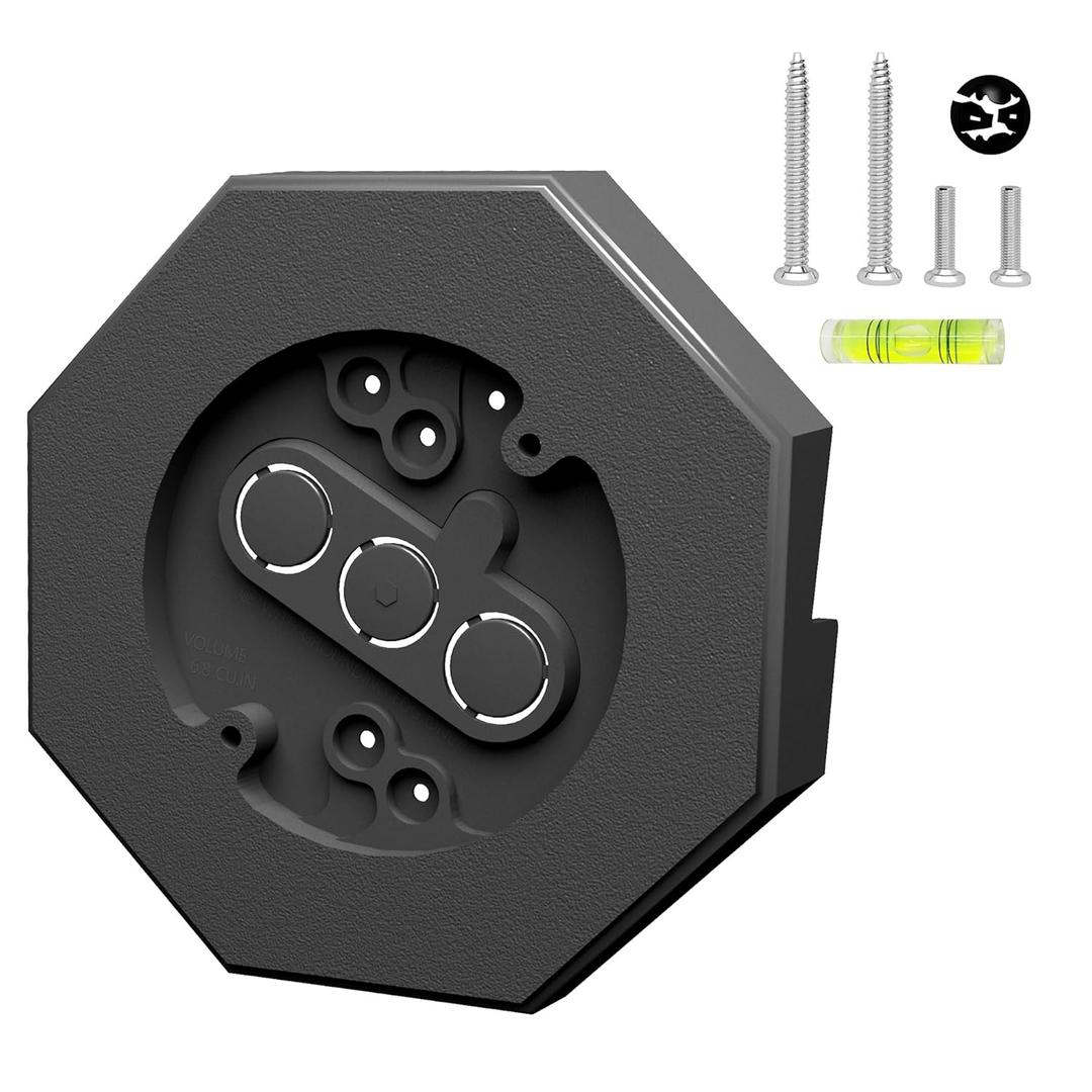 Vinyl Siding Light Mounting Block, 1/2 Inch Lap Vinyl Siding Hooks for Hanging Outdoor, Vertical Mounting Block for Light Lamp Repair Kit, Black