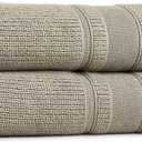 Preston Lane Douro Bath Towel Set 2 Pack Luxury Cotton Towels, Ultra Soft & Absorbent, Quick-Dry Spa-Quality Bathroom Towels, Made in Portugal, Eucalyptus 55 x 28