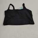 Hugcurve Adjustable Longline Sports Bra Square Neck Workout Tank Crop Tops for Women with Built in Bra Padded Camisole S