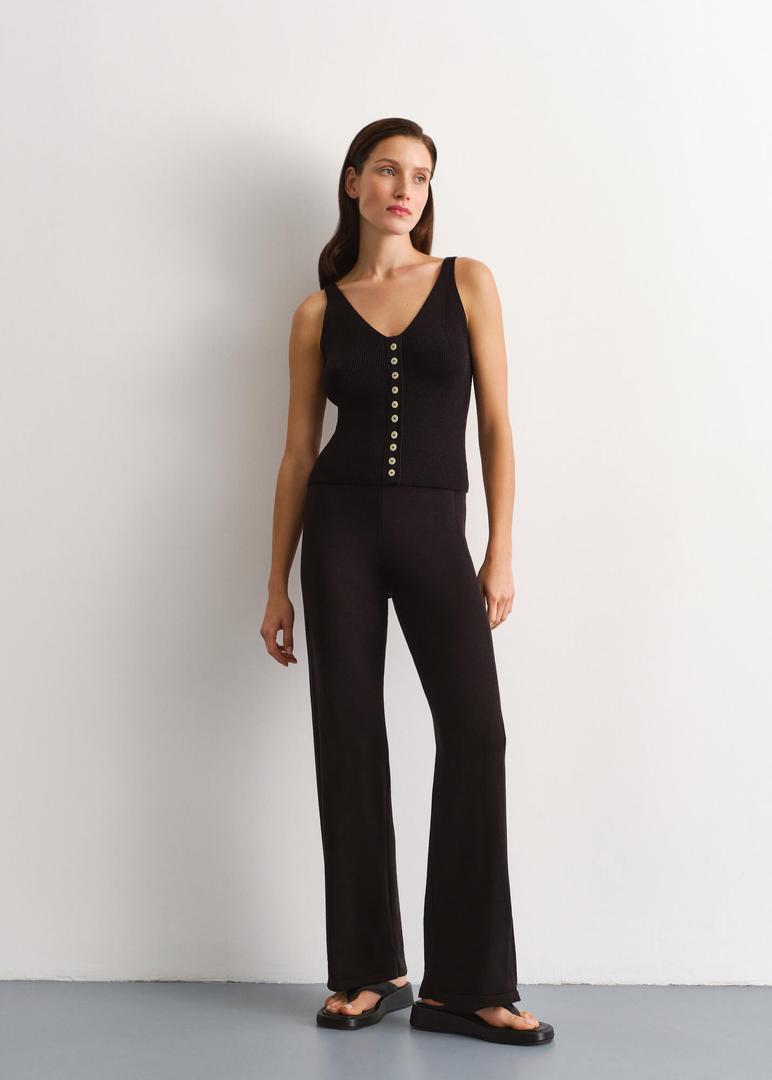 Dress Pants Women High Waisted Wide Leg Work Pants Dressy Casual Trendy Elastic Waist
 S