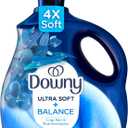 Downy Ultra Soft Fabric Softener Liquid, Balance, Crisp Rain and Blue Eucalyptus, 93 fl oz, 138 Loads