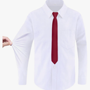 Boys Long Sleeve Button-Down Dress Shirts with Tie: 2 Fabrics (Stretch/Standard) & 2 Fits (Regular/Husky) 14