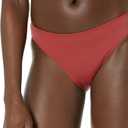 Amazon Essentials Womens Classic Bikini Swimsuit Bottom (Medium, Brick Red)