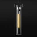 Mondern Black Kitchen Island Pendant Light,21.6'' 1-Light Glass and Brass Island Pendant Lights,Farmhouses Pendant Light, for Kitchen,Dining Room,Bathroom