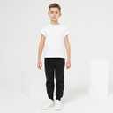 Funnymore 1 Pack Boy's and Girl's Fleece Pull on Jogger Sweatpant with Pockets and Drawstring 8-9 Years (Black)