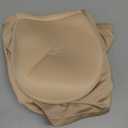 FEOYA Women's Padded Seamless Shapewear Panties Butt Lifter Hip Enhancer Underwear Shaper Shorts Removeable Pads XS-3XL (Nude)