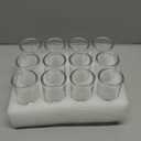 Clear Heavy Base Shot Glasses 12 Pack, 2 oz Tall Glass Set for Whiskey, Drinks
