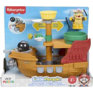 Fisher-Price Little People Toddler Toy My Mario Bowsers Airship Playset with Figure for Preschool Pretend Play Kids Ages 18+ Months