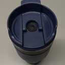 ALOUFEA 20 oz Insulated Coffee Mug Tumbler with Handle, Stainless Steel Travel Mug Tumbler with Lid and Straw,Double Wall Vacuum Leak Proof Ice Coffee Thermal Cup, Navy