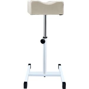 Pedicure Foot Rest, Height Adjustable Pedicure Chair, Non-Slip Pedicure Stool for Massage Office or Home (Light Grey)