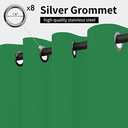 Easy-Going Outdoor Curtains Waterproof Windproof Weatherproof Curtain for Patio, Cabana, Porch, Pergola and Gazebo, Grommet Top and Tab Bottom Drape, 1panel, 54x84 inch, Green