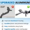 Upgrade aluminum engine coolant,radiator pipes and water pipes.Compatible with,Audi A4 2005-2008, A4 Quattro 2005-2009, A6 2006-2011, A6 Quattro 2005-2009 3.0L-3.2L Replace Number 06E121045E