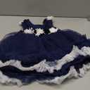 Flower Girl Dress for Toddler Baby Girls Flower Tulle Tutu Dress Infant Formal Pageant Princess Party Birthday Dresses (9-12 Months, Royal Blue)