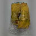 Morezi Dog Zip Up Raincoat with Reflective Buttons, Rain/Water Resistant, Adjustable Drawstring, Removable Hood, Raincoats with Legs 8lbs to 80lbs - Yellow - XL