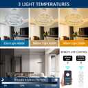 Modern Crystal Pendant Lighting for Dining Room LED Dimmable Chandeliers Crystal Ceiling Light Fixtures for Living Room Foyer Hallway Entryway Silver, 20''