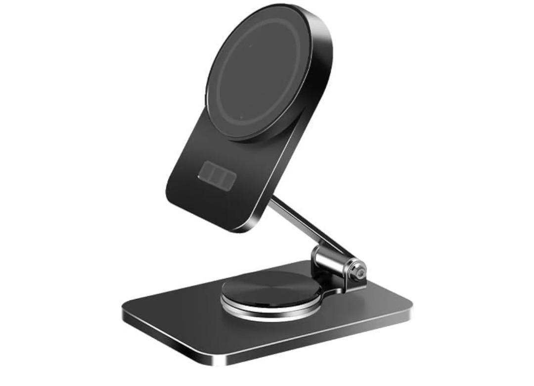 Magnetic Rotating Stand Wireless Charger Foldable Charger Type Z5