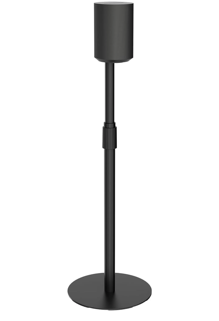 PEGZONE Adjustable Height Speaker Stand Height Adjustable up to 42.6'', Floor Stands with Cable Management, Speaker Mount, Black,  1 PEGZONE Adjustable Height Speaker Stand Height Adjustable up to 42.6'', Floor Stands with Cable Management, Speaker Mount, Black,  1