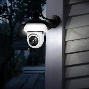 Light Bulb Security Camera -2.4GHz WiFi 1080p Security Cameras Wireless Indoor Outdoor Motion Detection and Alarm,Two-Way Talk,Color Night Vision,Can be Used as a Street lamp