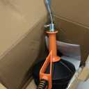 Drain Auger, Clog Remover with Drill Adapter, 25 Feet Flexible Plumbing Snake Use Manually or Powered for Kitchen, Bathroom and Shower Sink, Comes with Gloves (orange)
