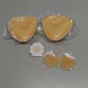 Double Sided Sticky Bra Push Up, Invisible Bra Pad Inserts for Large Breasts, Adhesive Bra for Bikini Swimsuit (Beige, Medium)