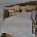 Yoocaa Adjustable Car Headrest Pillow, Road Pal Headrest, U-Shaped Travel Sleeping Pillow for Kids & Adults, Head Neck Support Only Suitable for Car Seat Headrest with Poles, Khaki