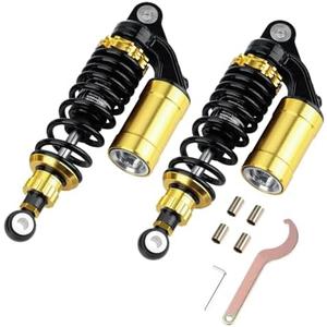 Universal 280mm Motorcycle Shock Absorbers Rear Suspension 2PCS 11 inch Compatible with Gokart Honda ATV CB Yamaha Gokart(Black)
