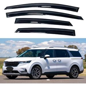 IG Window Visors Fit for 2022-2026 Kia Carnival, Out-Channel Rain Guards Vent Wind Deflectors 4PC, Car Accessories for 22-26 Carnival
