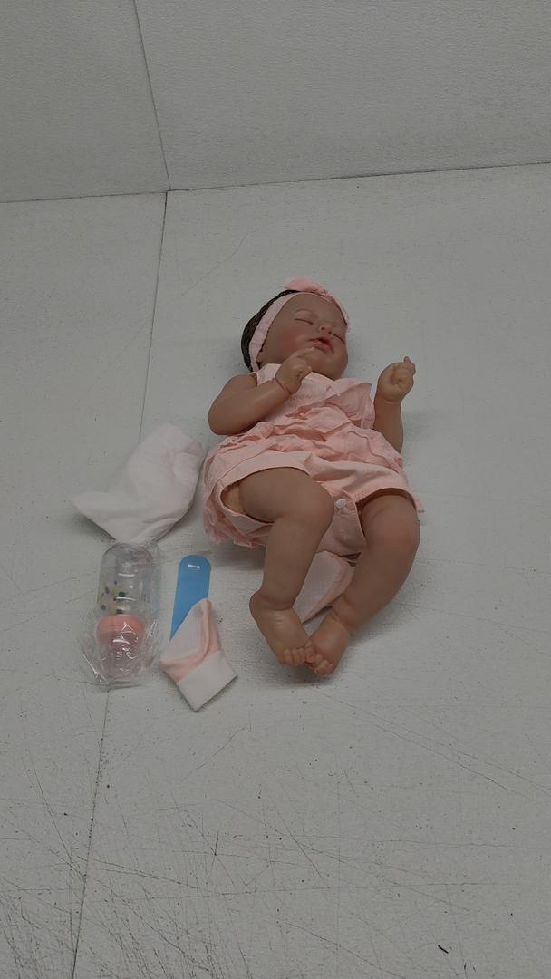 Realistic Reborn Baby Dolls Girl- 20 Inch Lifelike Newborn Dolls with Red Hair and Open Eyes, Weighted Cloth Body Real Life Baby Doll with Accessories and Gift Box for Kids 3+