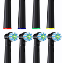 Replacement Heads Compatible with Oral B Pro 1000, Genius X, Smart 1500 Electric Toothbrush, 8 Pcs Precision Brush Heads Refills Compatible with Oral B (Black)