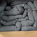 Hoteam 6 Set Patio Chair Cushions Outdoor 20 x 40 Inch High Chair Patio Cushion for Outdoor Furniture Waterproof Seat Rocking Indoor Thickened Pad(Solid Color Style,Gray)