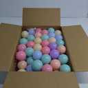 GOGOSO Colorful Ball Pit Balls - Pink Soft Plastic Balls Phthalate Free BPA Free Play Balls for Ball Pool Birhtday Party Girls Kids with Storage Bag, 6Colors, 100pcs