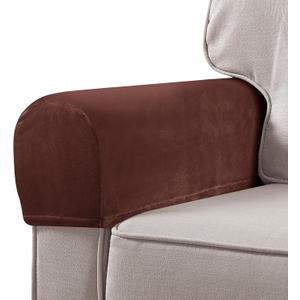 Homoyoyo 2Pcs Armrest Covers, Washable Stretch Couch Arm Covers Couch Sofa Armchair Slipcovers for Chairs Sofa Furniture Protector Recliner Sofa