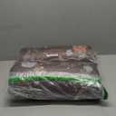 Collive Kitchen Mats Cushioned Anti Fatigue, Scalloped Waterproof Kitchen Floor Mat Brown Sink Rug 2 Piece Non Slip, Comfort Desk Standing Rugs for Bedroom, Office, Laundry (17.3"x47"+17.3"x29")